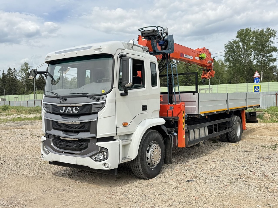 JAC N180 (МРМ 20т) КМУ SHIMEI KTS-SK8E5 (8т) БОРТ 8,2×2,55×0,6